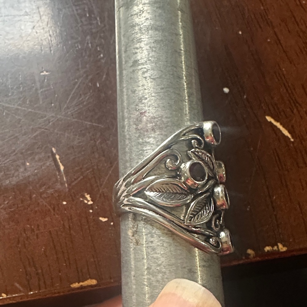 925 Garnet Ring - image 3